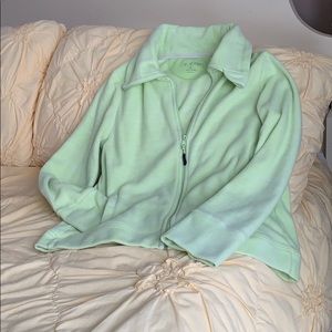 Lime green zip up